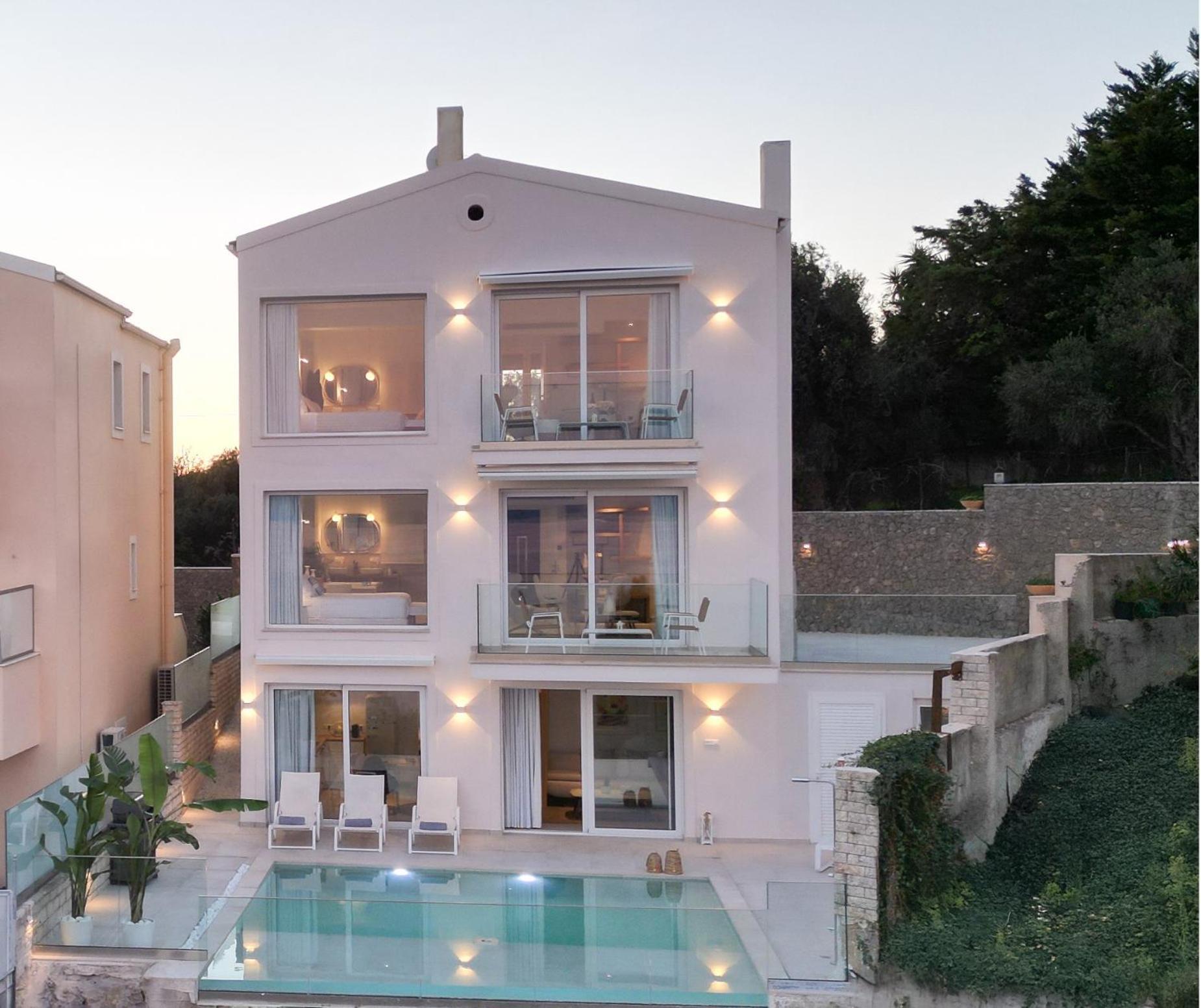 Achillion Luxury Corfu Villa & Suites เปรามา ภายนอก รูปภาพ