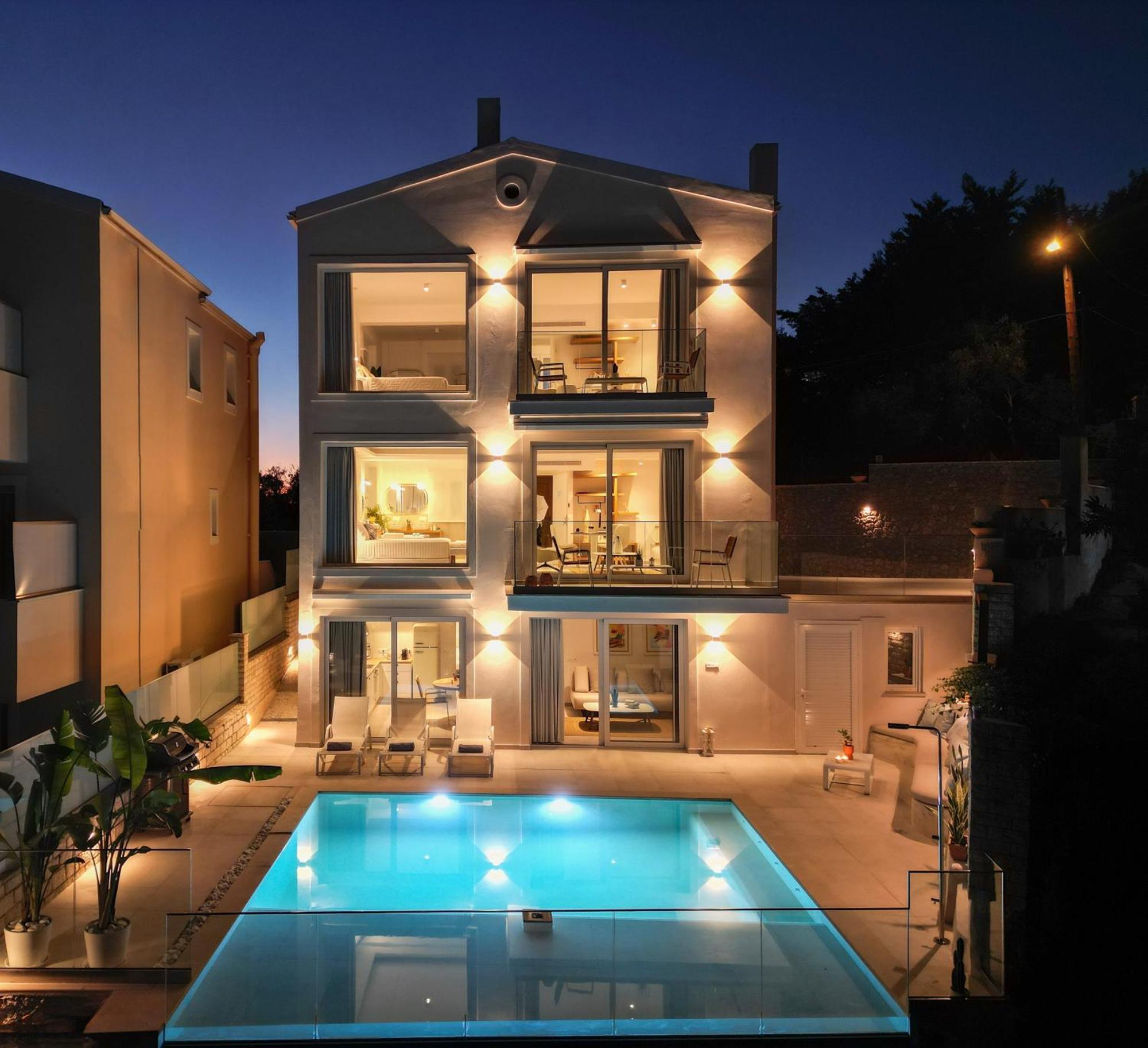 Achillion Luxury Corfu Villa & Suites เปรามา ภายนอก รูปภาพ