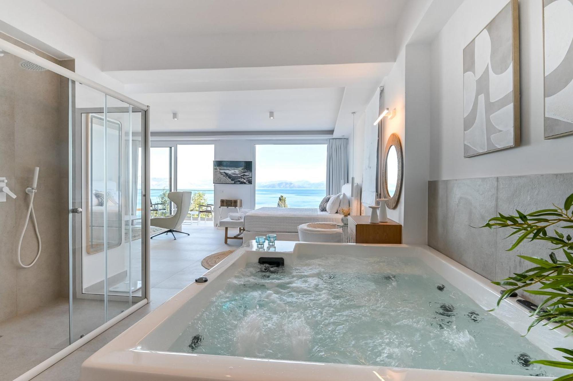 Achillion Luxury Corfu Villa & Suites เปรามา ภายนอก รูปภาพ